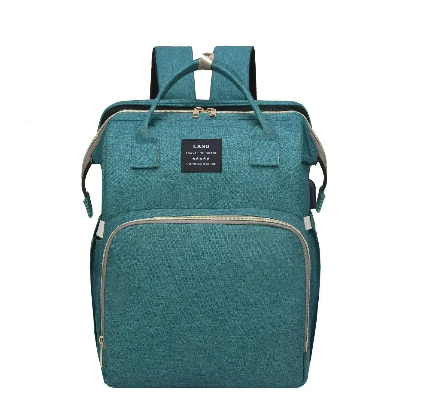 Mommy Bag – Skötväska med Inbyggd Resesäng & Stor Kapacitet