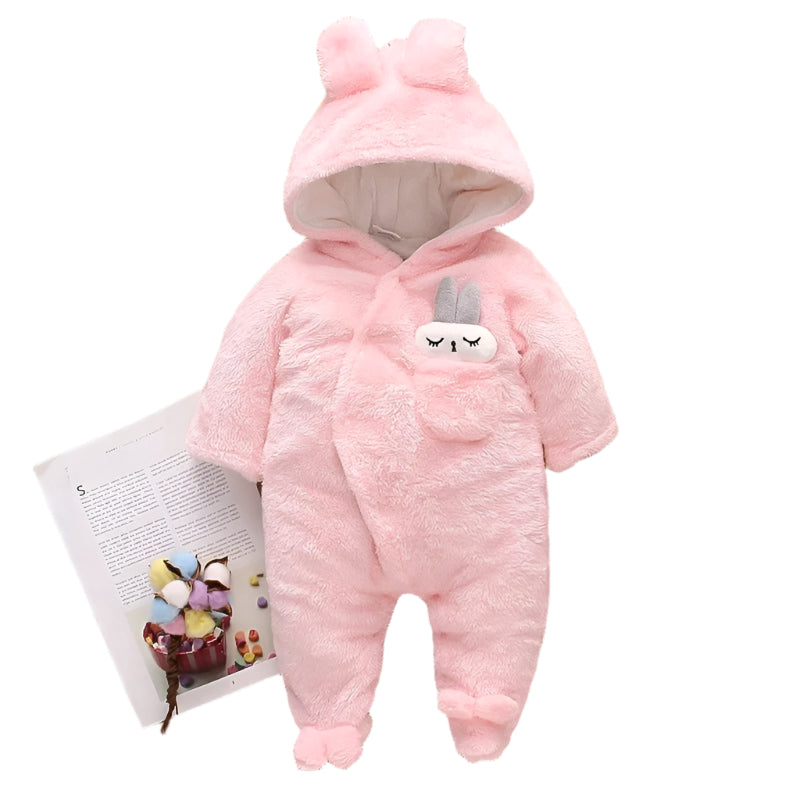 Kiddie Comforts – Höst- och Vinteroverall i Plysch för Bebisar (0–2 år)