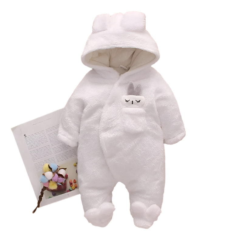 Kiddie Comforts – Höst- och Vinteroverall i Plysch för Bebisar (0–2 år)