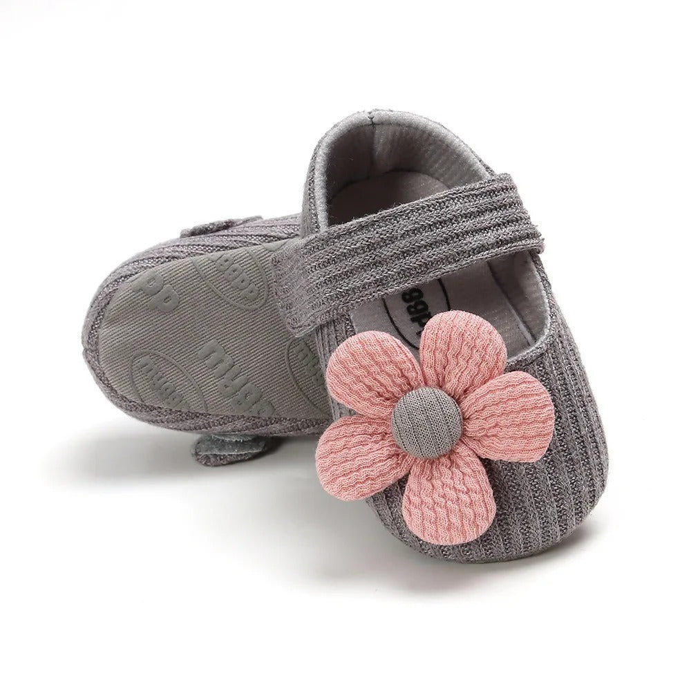 Retro Bomullsskor för Babyflickor – Mjuka & Bekväma Första Skor