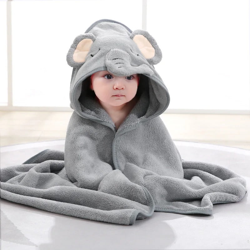 Hooded Baby Badcape – Köp 2, få fri frakt