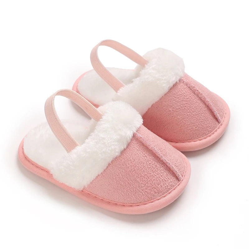 Baby Tofflor – Mjuka, Plyschfodrade Skor för Höst & Vinter (0–18 månader)