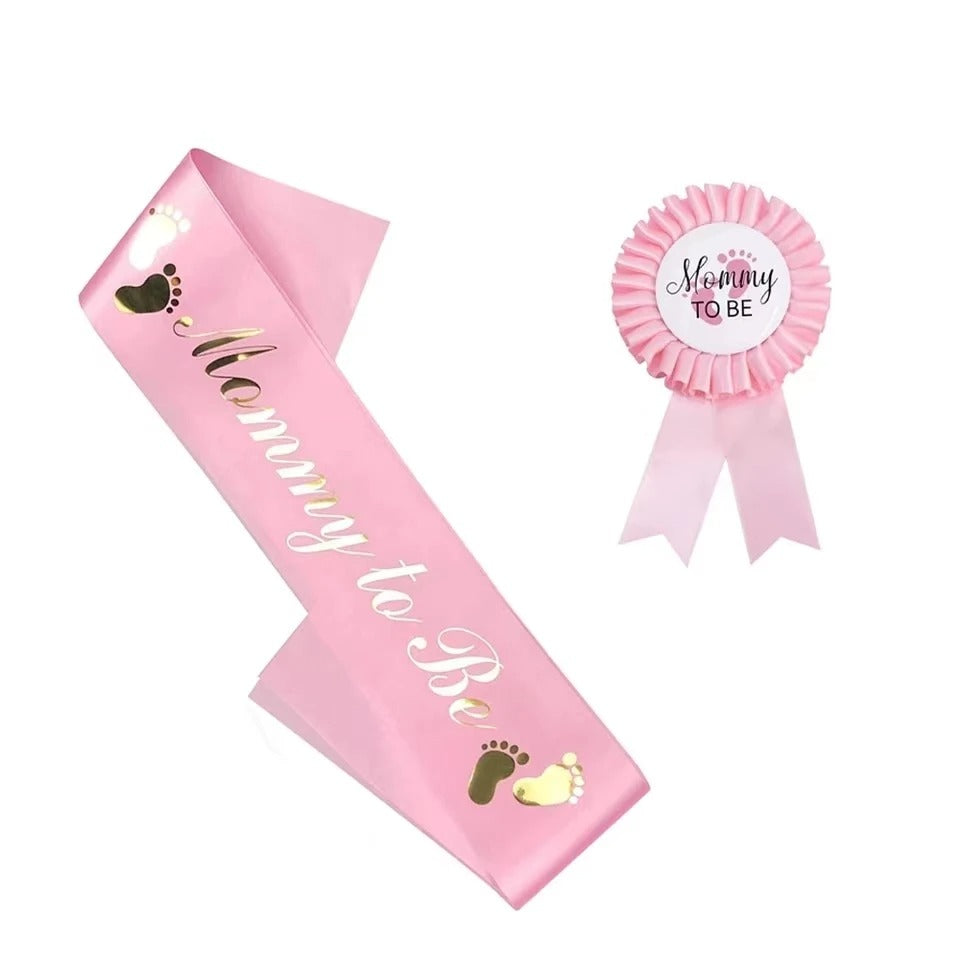 "Mom To Be" & "Daddy To Be" Kit – Sash & Badge