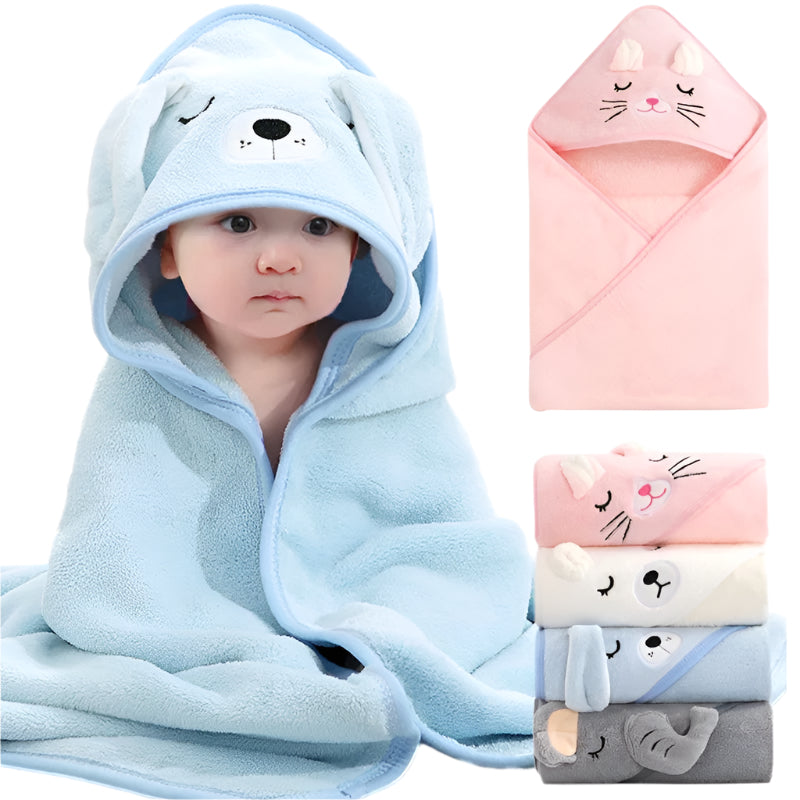 Hooded Baby Badcape – Köp 2, få fri frakt