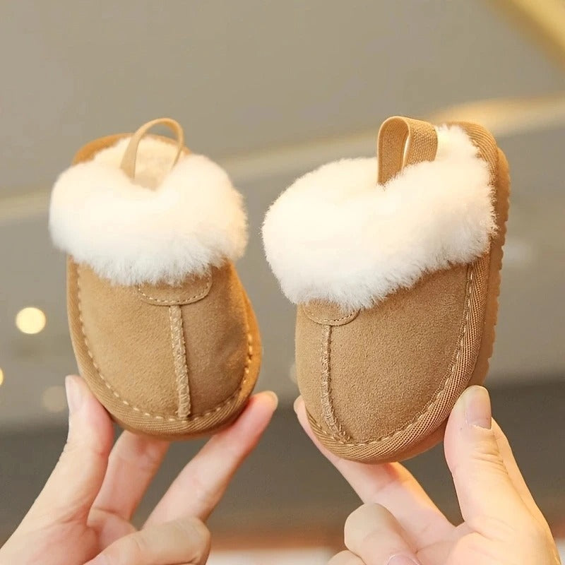 Baby Tofflor – Mjuka, Plyschfodrade Skor för Höst & Vinter (0–18 månader)