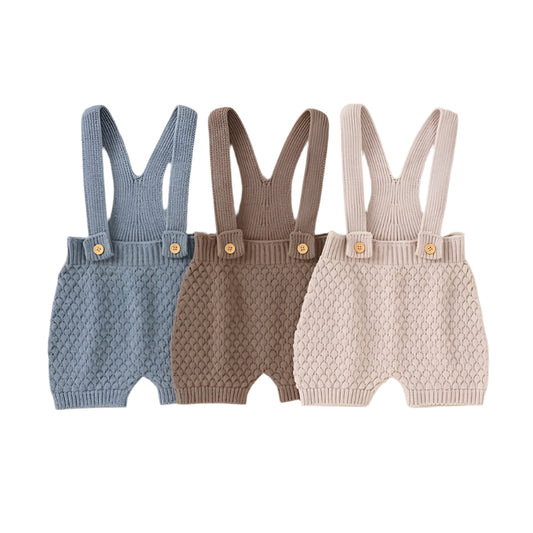 Ärmlös Babyromper – Somrig, Stickad & Unisex
