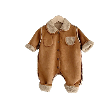 Vinterromper – Mjuk Plush Onesie för Baby (Unisex)