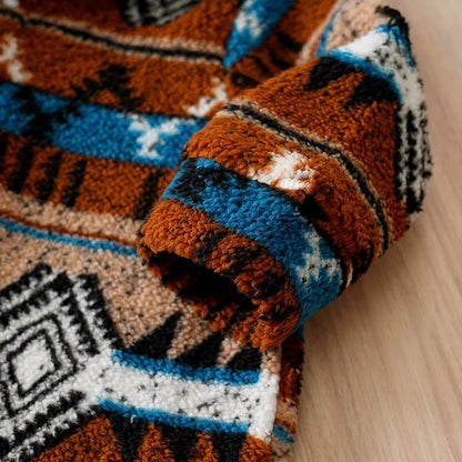 Jul Romper för Nyfödd – Fair Isle Mönster, Rutigt & Hood med Öron