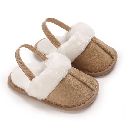 Baby Tofflor – Mjuka, Plyschfodrade Skor för Höst & Vinter (0–18 månader)