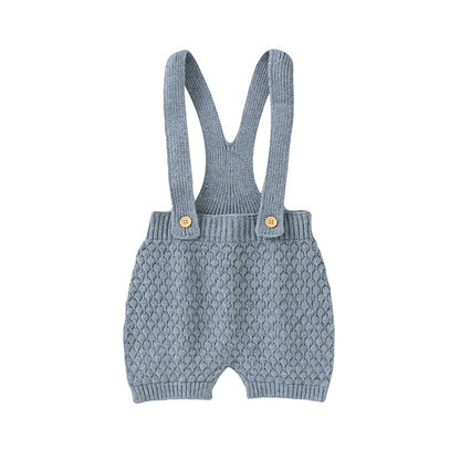 Ärmlös Babyromper – Somrig, Stickad & Unisex