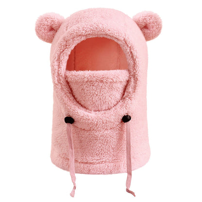 Barns Vinteransiktsmask & Mössa – Varm Balaclava med Fleece