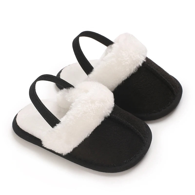 Baby Tofflor – Mjuka, Plyschfodrade Skor för Höst & Vinter (0–18 månader)