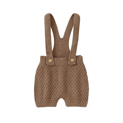 Ärmlös Babyromper – Somrig, Stickad & Unisex