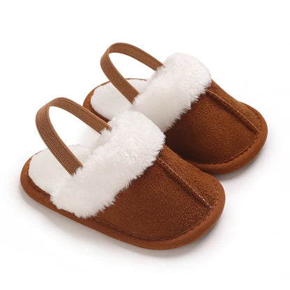 Baby Tofflor – Mjuka, Plyschfodrade Skor för Höst & Vinter (0–18 månader)