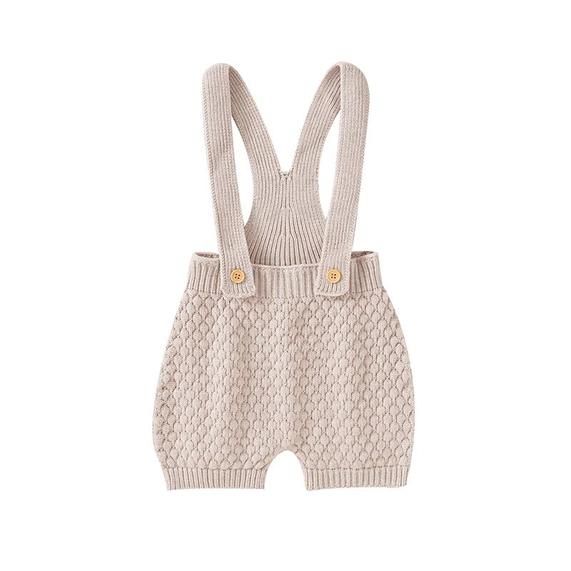 Ärmlös Babyromper – Somrig, Stickad & Unisex