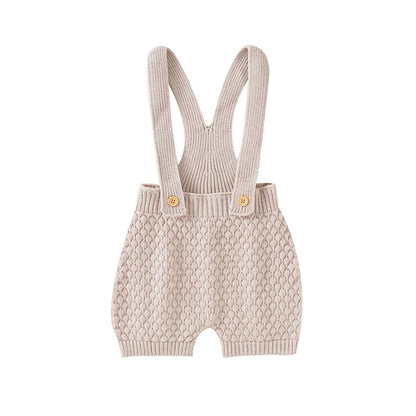 Ärmlös Babyromper – Somrig, Stickad & Unisex