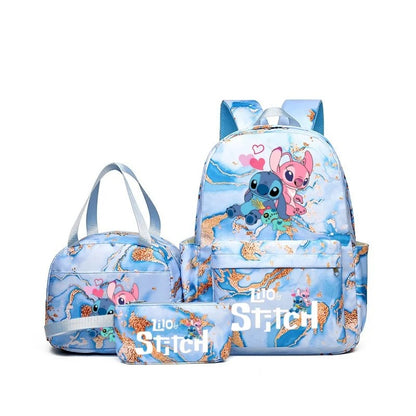 3-i-1 Stitch Ryggsäck Set – Ryggsäck + Tote + Pouch