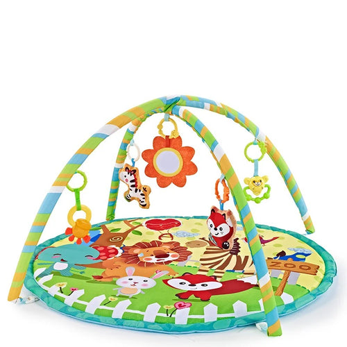 Multifunktionell Babygym & Lekmatta – Stimulerande Lek för Bebisar 0–12 Månader