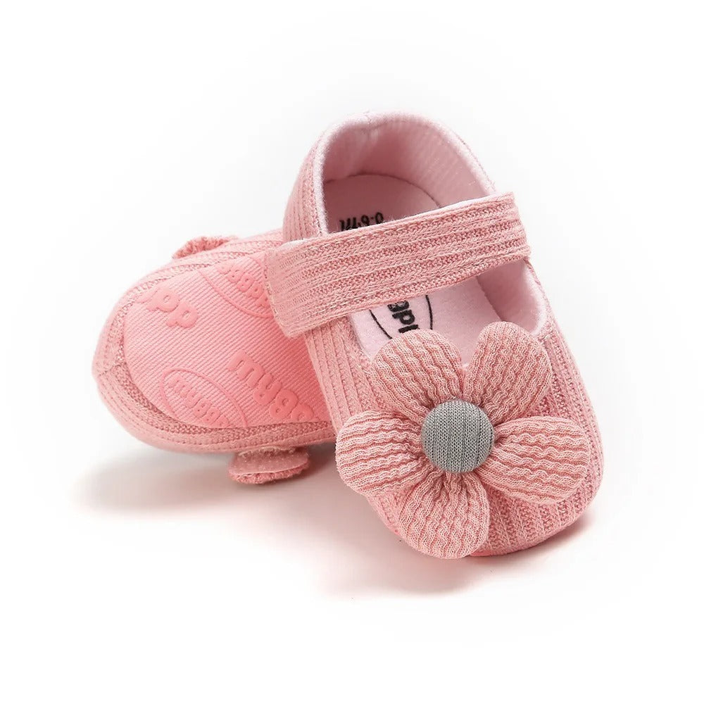 Retro Bomullsskor för Babyflickor – Mjuka & Bekväma Första Skor