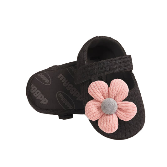 Retro Bomullsskor för Babyflickor – Mjuka & Bekväma Första Skor