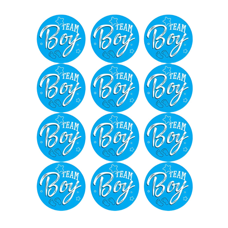 Team Boy / Team Girl Klistermärken – 60/120 st