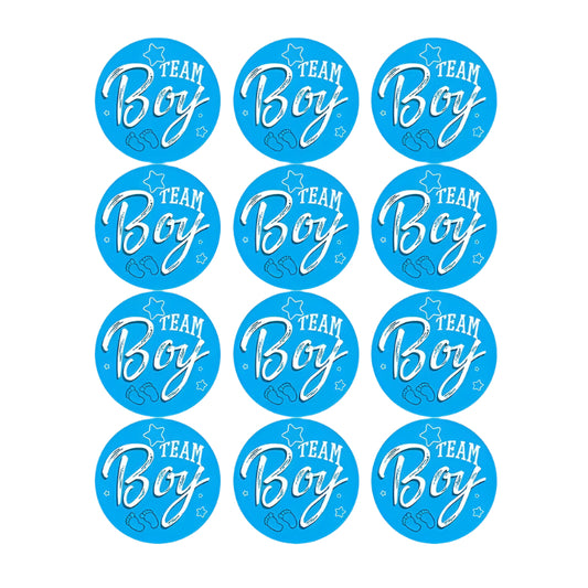 Team Boy / Team Girl Klistermärken – 60/120 st